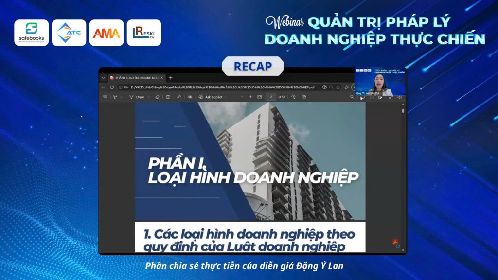 nội dung chương trình pháp lý doanh nghiệp