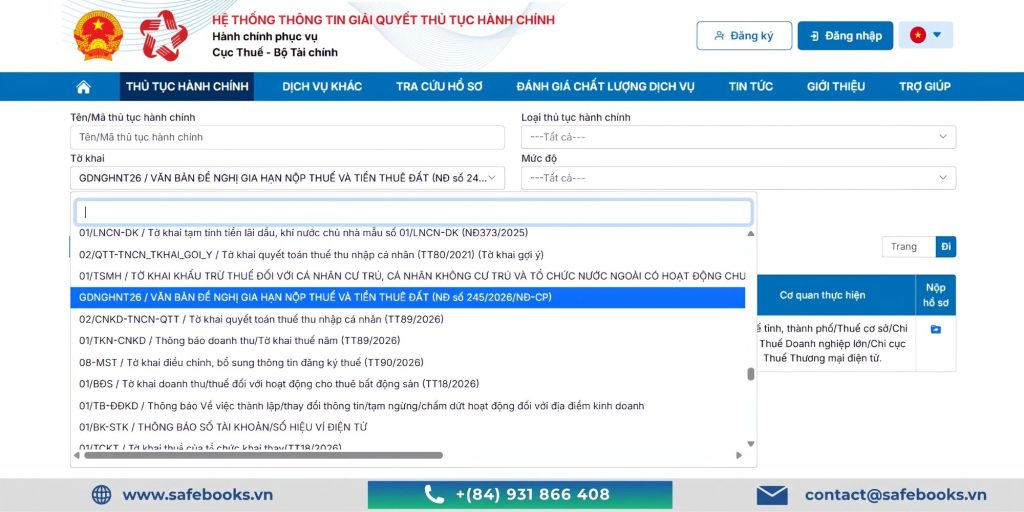 Quy Trình Gia Hạn Nộp Thuế 2026: Cách Làm Nhanh, Đúng Luật 7 gia hạn nộp thuế online trên cổng Dịch vụ công