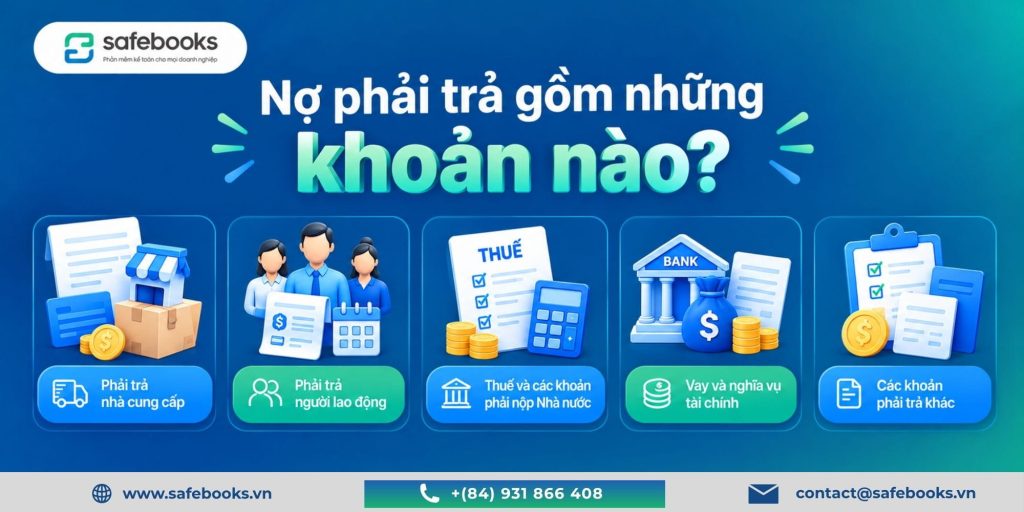 Nợ phải trả là gì? Cách tính, phân loại và quản lý hiệu quả 2 Nợ phải trả gồm những khoản nào