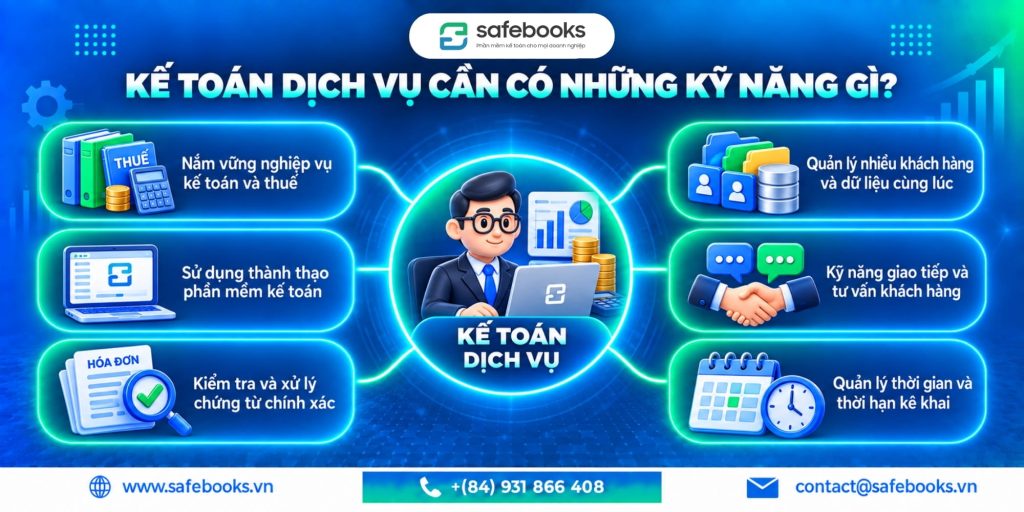 Kế toán dịch vụ cần có những kỹ năng gì