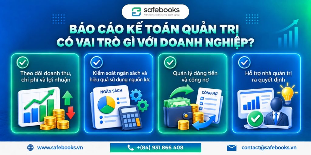 Báo cáo kế toán quản trị có vai trò gì với doanh nghiệp