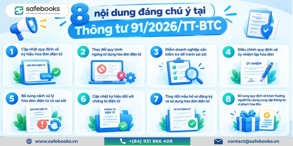 nội dung đáng chú ý tại Thông tư 91/2026/TT-BTC