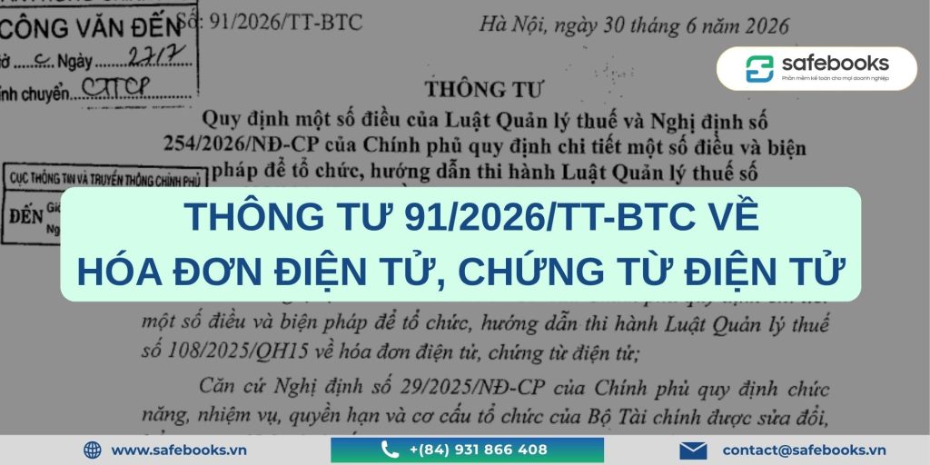  Thông tư 91/2026/TT-BTC 