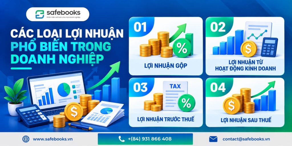 Các loại lợi nhuận phổ biến trong doanh nghiệp