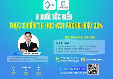 [Online] 5 buổi tốc biến - Kế toán thực chiến TIN HỌC VĂN PHÒNG hiệu quả