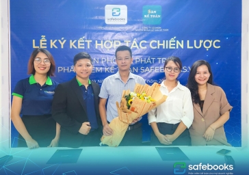 "Lễ Ký kết hợp tác chiến lược phân phối và phát triển Phần mềm kế toán Safebooks.vn" với Công ty Cổ phần nguồn Nhân lực Sàn Kế Toán