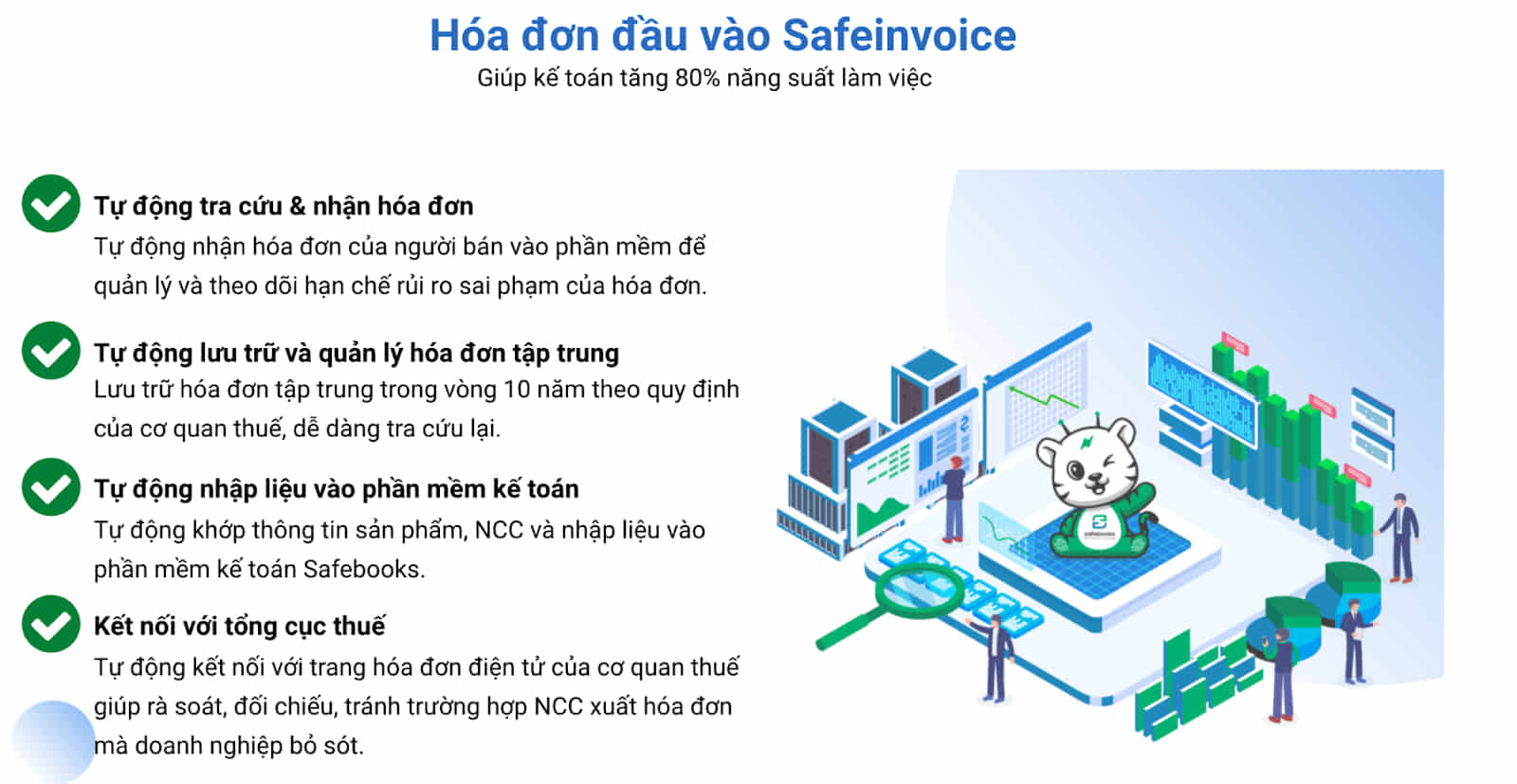 Lợi ích của phần mềm hóa đơn đầu vào Safeinvoice