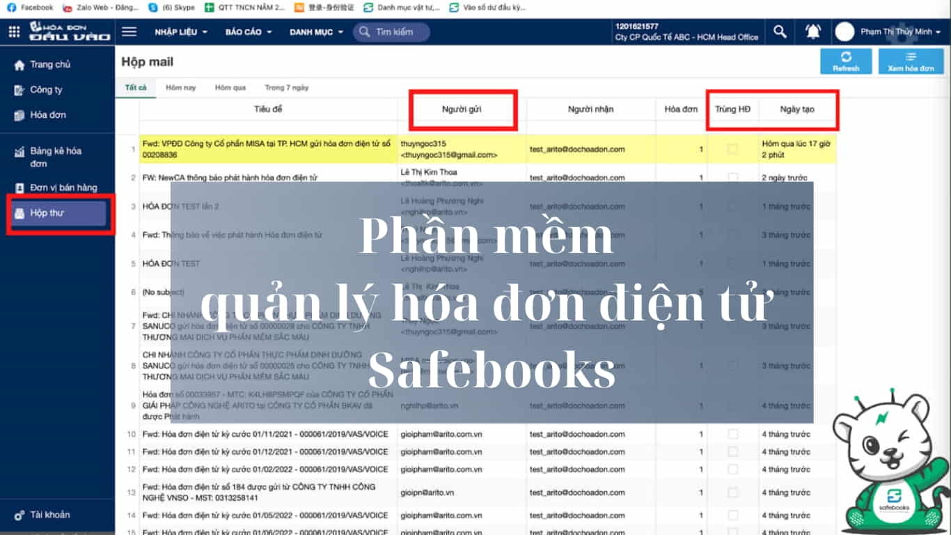 phần mềm quản lý hóa đơn điện tử Safebooks