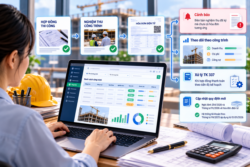 Thời điểm xuất hóa đơn cho công trình xây dựng: quy tắc và ví dụ 3 Thời điểm xuất hóa đơn cho công trình xây dựng: quy tắc và ví dụ