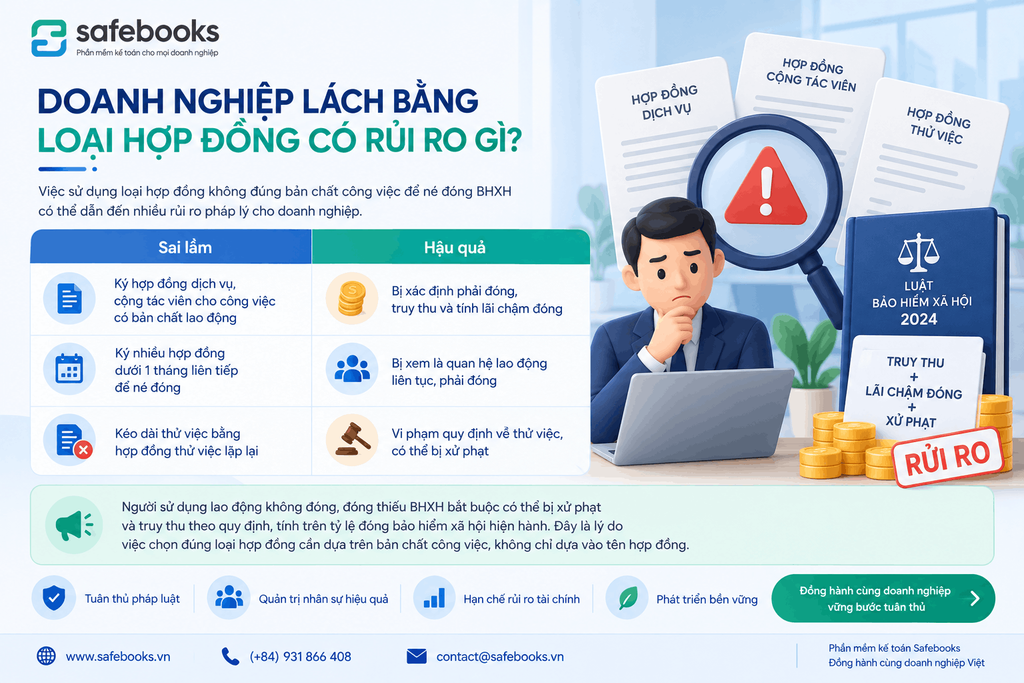 Doanh nghiệp lách bằng loại hợp dồng có rủi ro gì