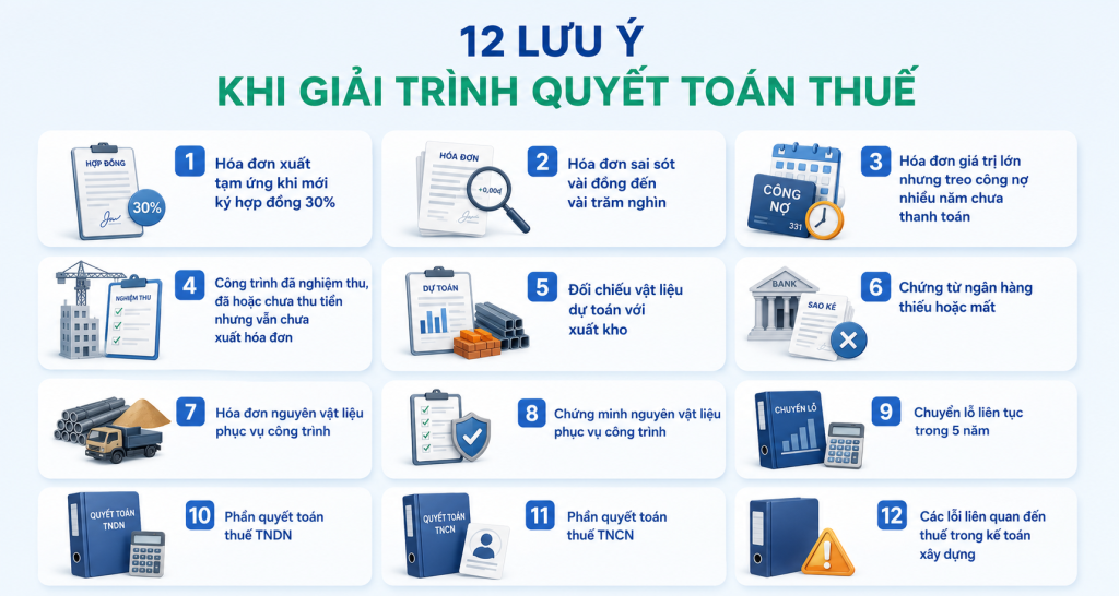 Kinh nghiệm giải trình khi thanh tra quyết toán thuế cho doanh nghiệp 3 12 lưu ý khi giải trình quyết toán thuế