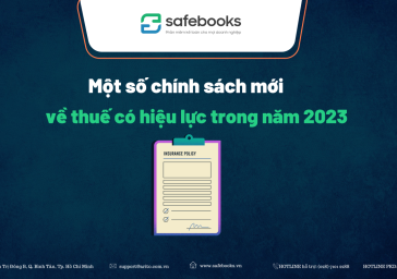 Một số chính sách mới về thuế có hiệu lực trong năm 2023