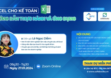 Wenbinar: “EXCEL CHO KẾ TOÁN – Hướng dẫn thực hành và ứng dụng”