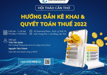 Tham dự Hội thảo Quyết toán Thuế 2022 – TP. Cần Thơ