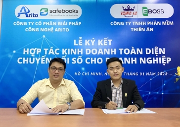 “Lễ ký kết hợp tác kinh doanh toàn diện chuyển đổi số cho doanh nghiệp” cùng Công ty TNHH Phần mềm Thiên Ân