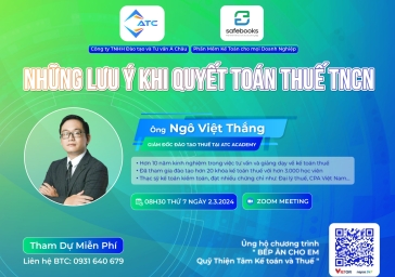 Hội thảo “NHỮNG LƯU Ý KHI QUYẾT TOÁN THUẾ THU NHẬP CÁ NHÂN”