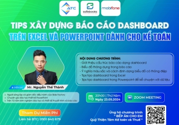 Recap Webinar “Tips xây dựng báo cáo Dashboard trên Excel và Powerpoint cho kế toán”