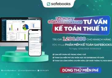 RA MẮT GÓI SẢN PHẨM DỊCH VỤ KẾ TOÁN THUẾ 1:1 KHI MUA KÈM PHẦN MỀM KẾ TOÁN SAFEBOOKS