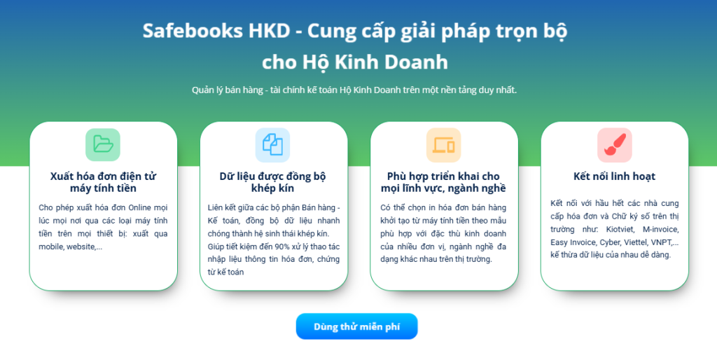 Phần mềm hộ kinh doanh