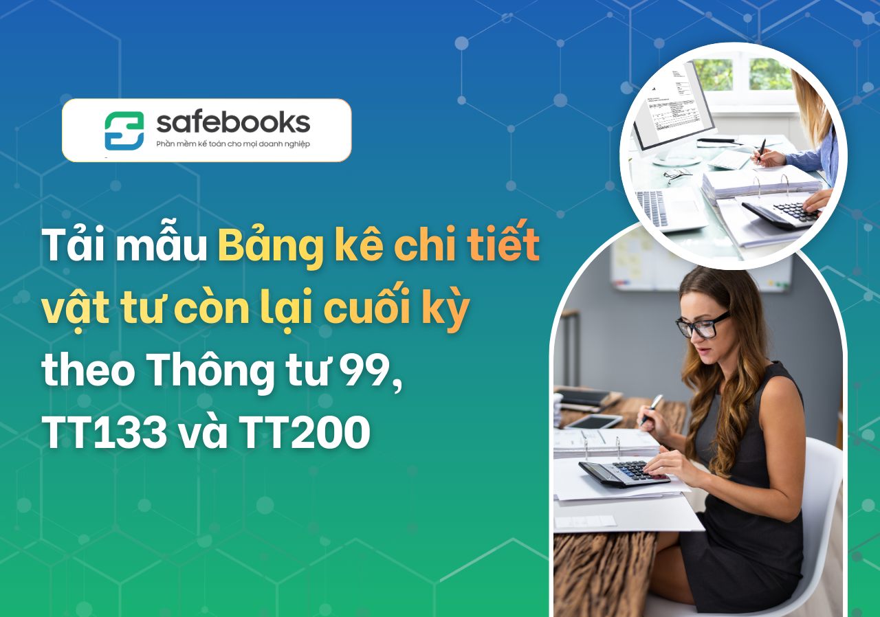 Mẫu bảng kê chi tiết vật tư cuối kỳ