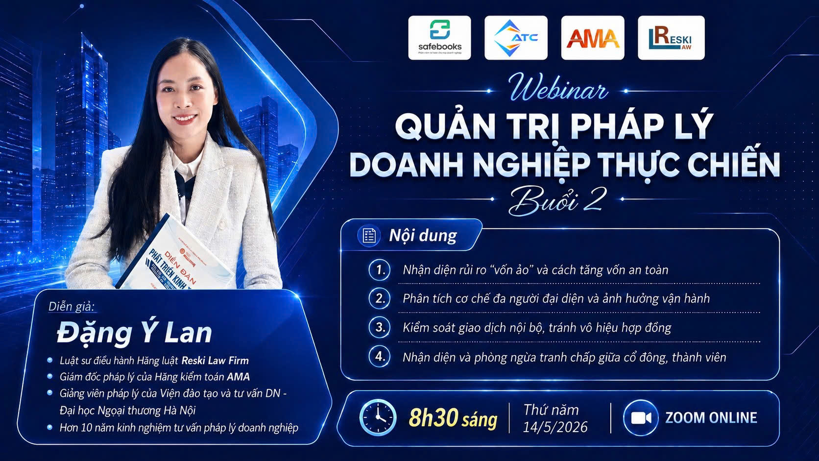 webinar quản trị pháp lý doanh nghiệp buổi 2 safebooks