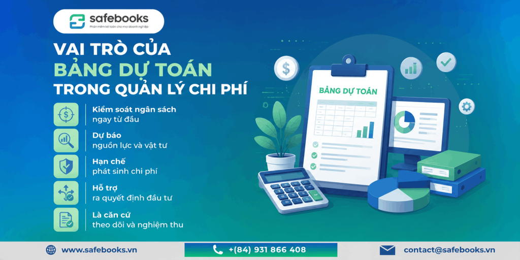 Vai trò của bảng dự toán trong quản lý chi phí