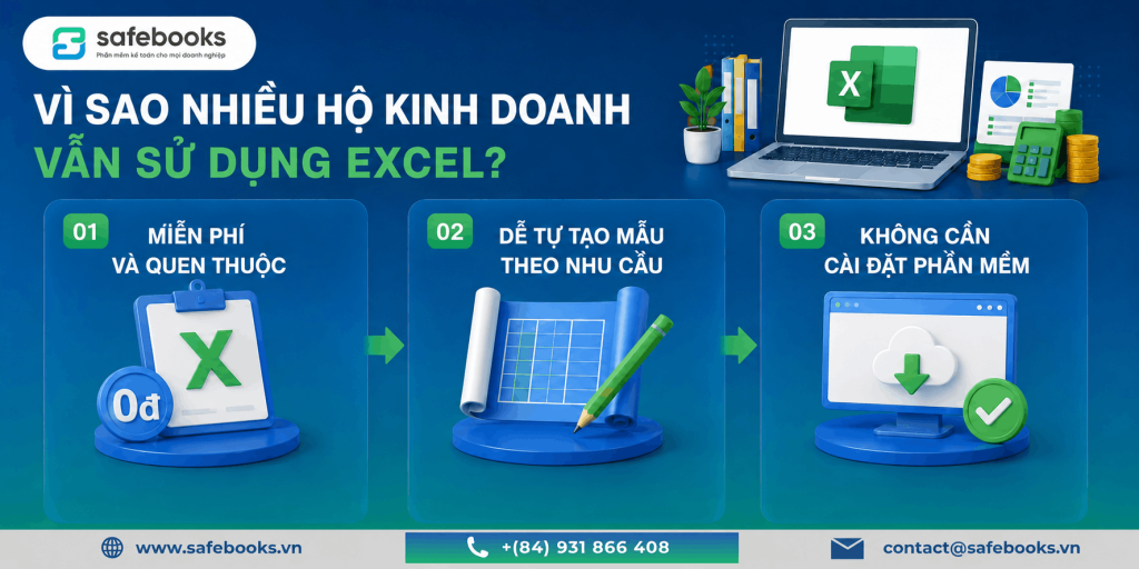 Vì sao nhiều hộ kinh doanh vẫn sử dụng Excel