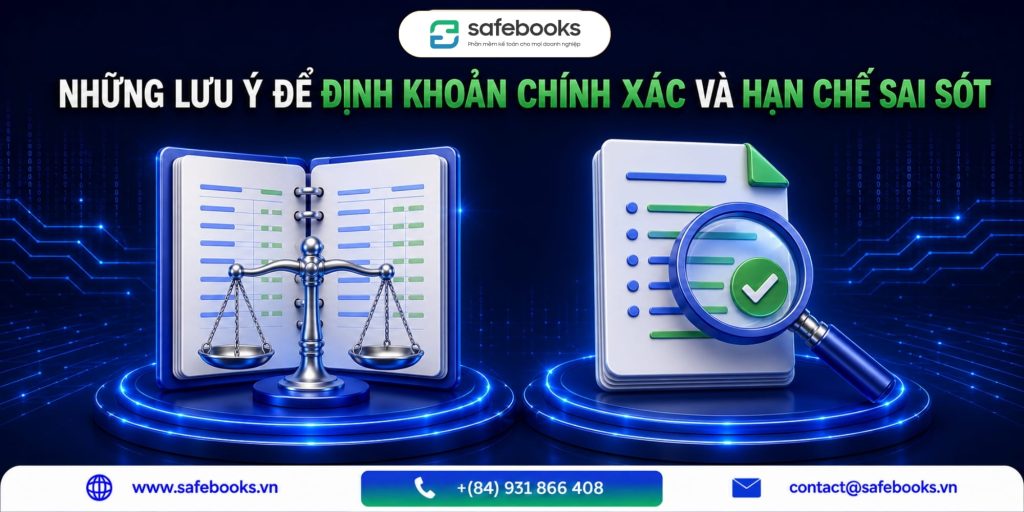 Những lưu ý để định khoản chính xác và hạn chế sai sót