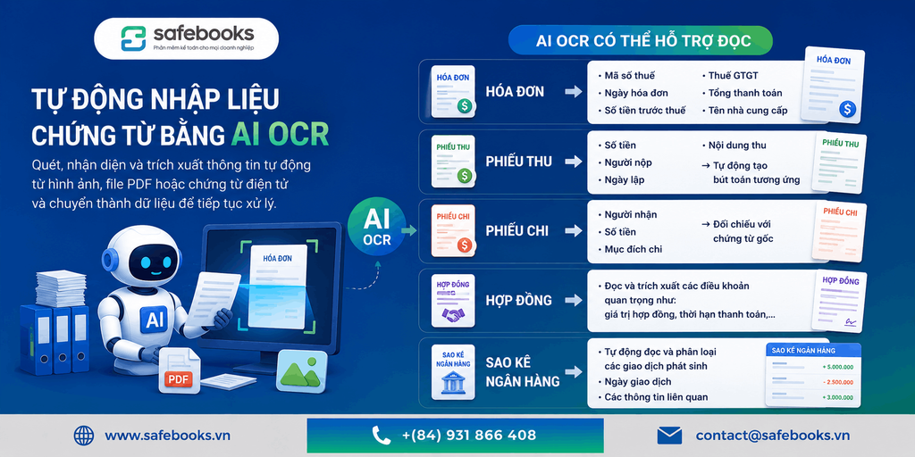 Tự động nhập liệu chứng từ bằng AI OCR