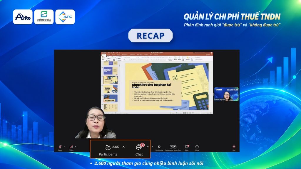 RECAP WEBINAR: QUẢN LÝ CHI PHÍ THUẾ TNDN: PHÂN ĐỊNH RANH GIỚI ‘ĐƯỢC TRỪ’ VÀ ‘KHÔNG ĐƯỢC TRỪ' 1 image 31