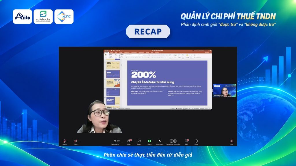 RECAP WEBINAR: QUẢN LÝ CHI PHÍ THUẾ TNDN: PHÂN ĐỊNH RANH GIỚI ‘ĐƯỢC TRỪ’ VÀ ‘KHÔNG ĐƯỢC TRỪ' 2 image 33